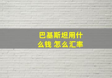 巴基斯坦用什么钱 怎么汇率